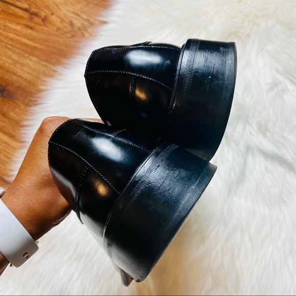 Mezlan Men’s Black Dress 100% Leather Oxford Hand Made Shoes Size 7 1/2 M EUC - Picture 6 of 13